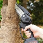 Taierea crengilor cu mini drujba CHOSMO